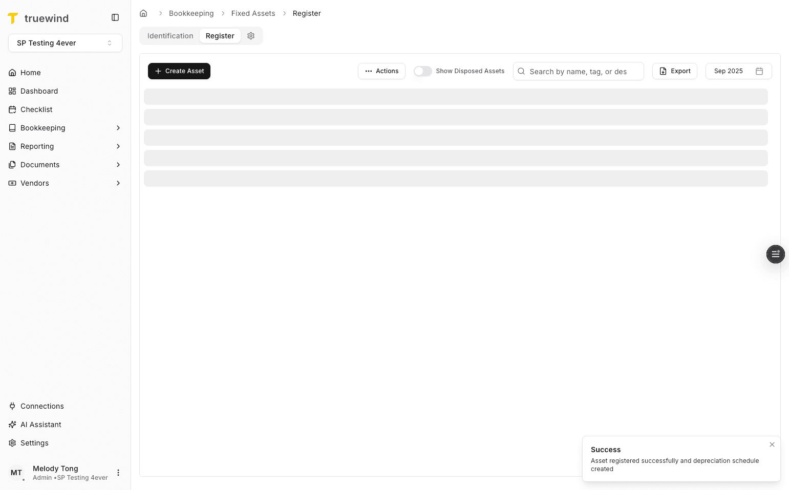 Screenshot showing Select Success…