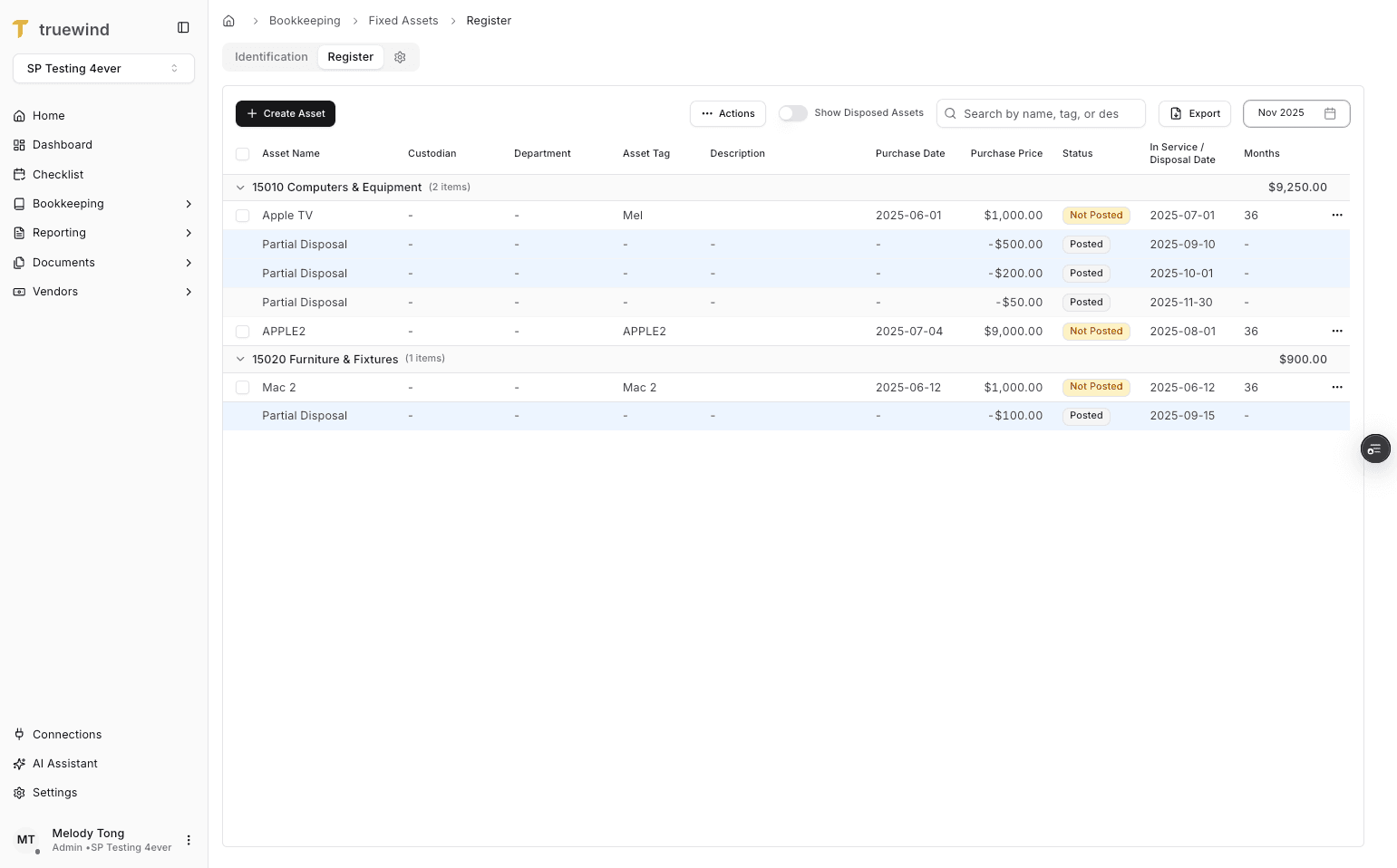 Screenshot showing Confirm the updated status