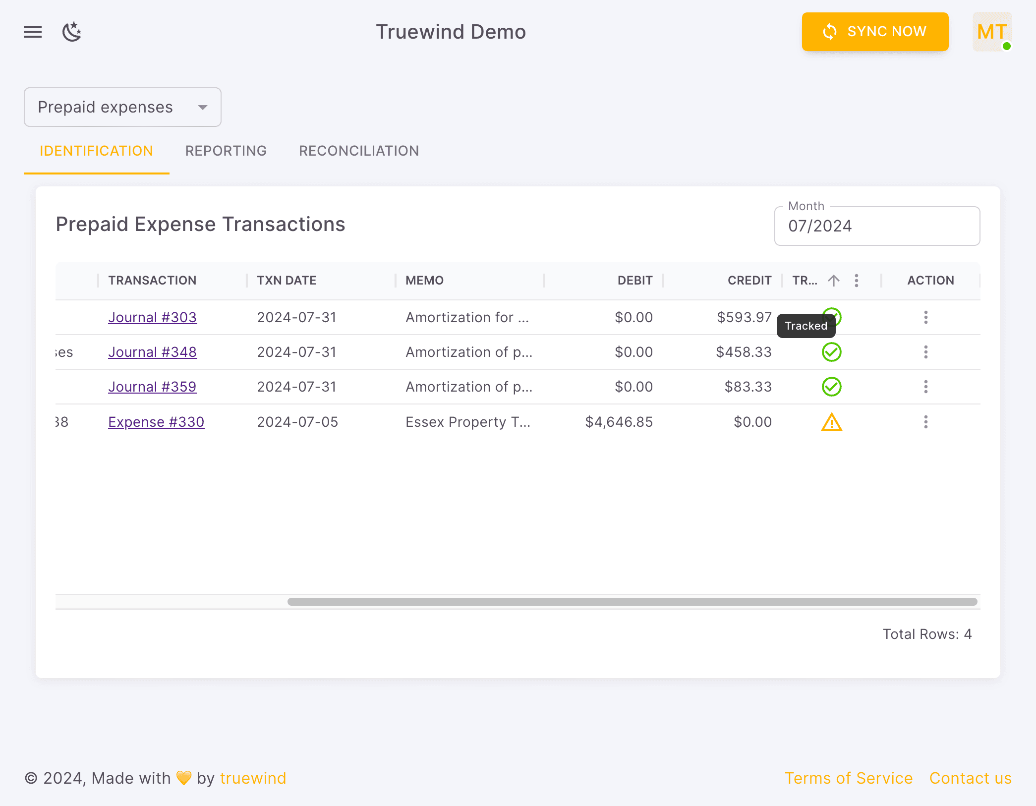 Screenshot showing Review the schedule