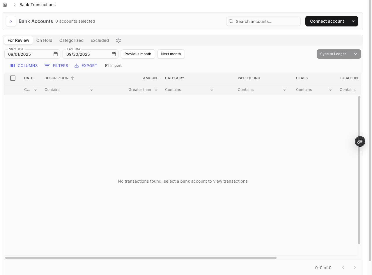 Screenshot showing Click settings