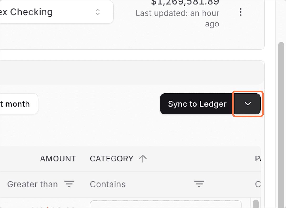 Screenshot showing Click dropdown trigger