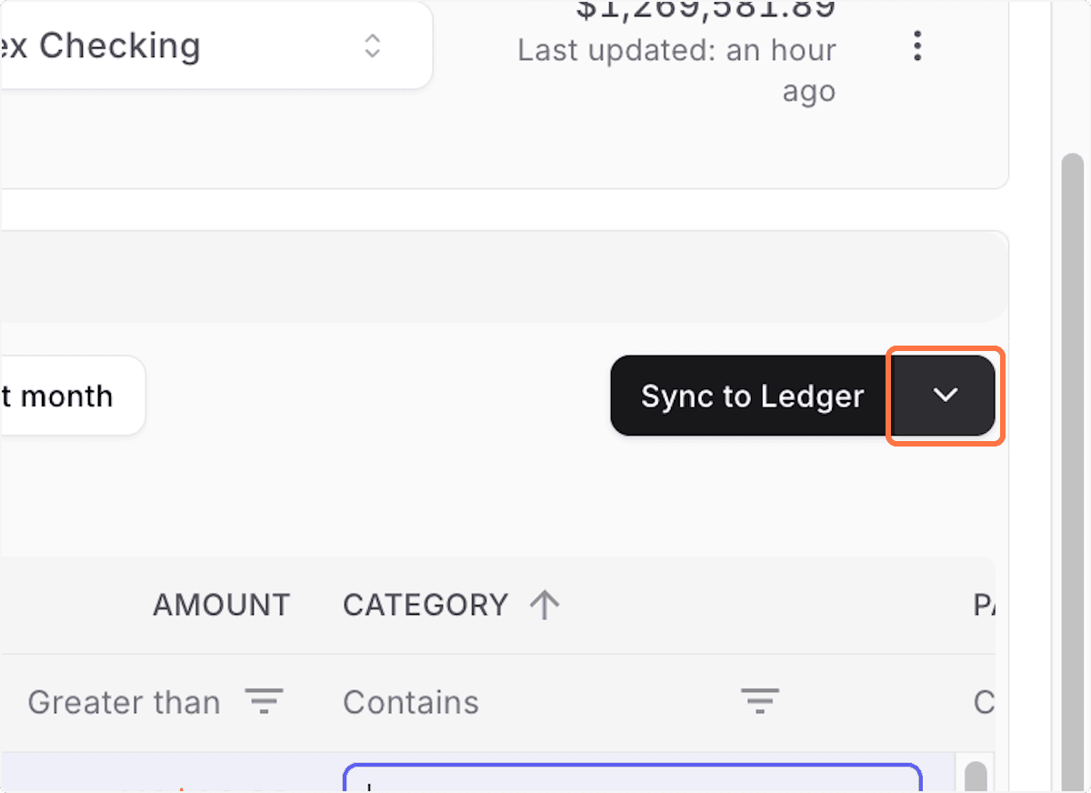 Screenshot showing Click dropdown trigger