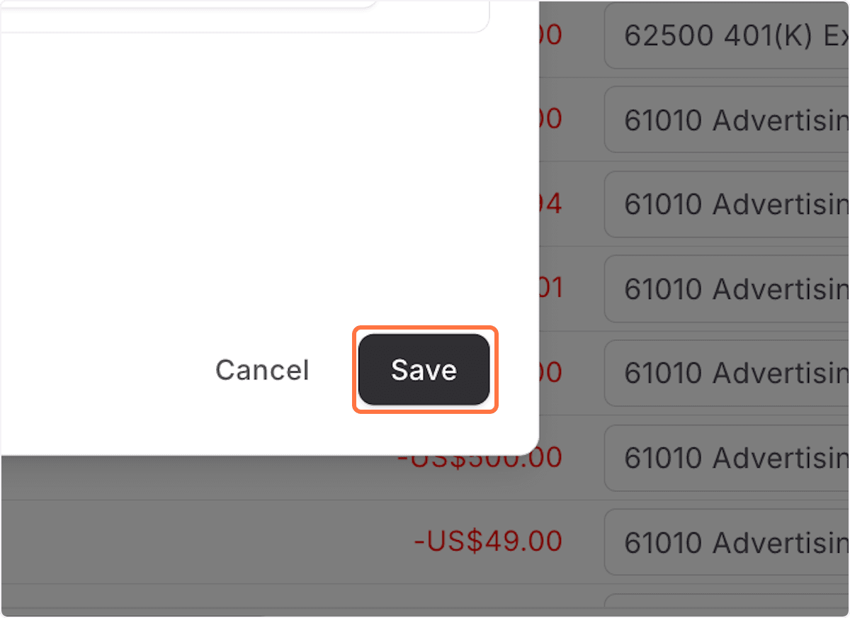 Screenshot showing Click Save