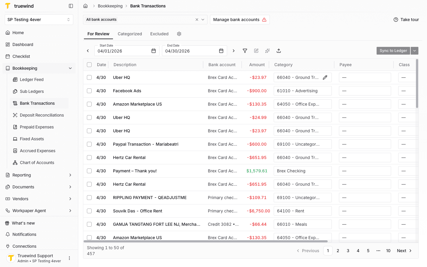 Category picker filtered to a fixed asset account.