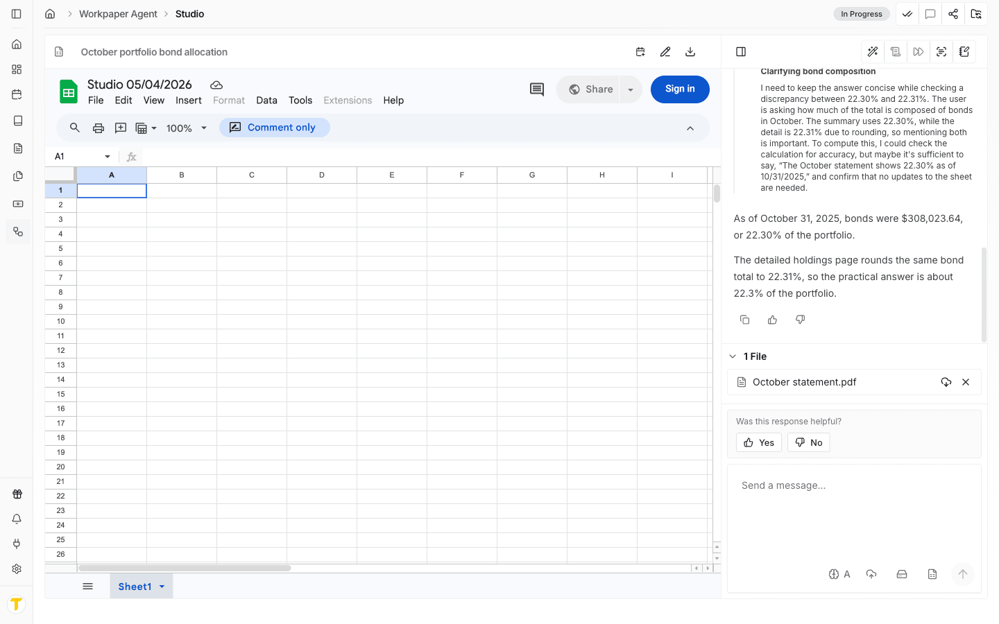 Screenshot showing Ask a narrower follow-up if the answer is incomplete