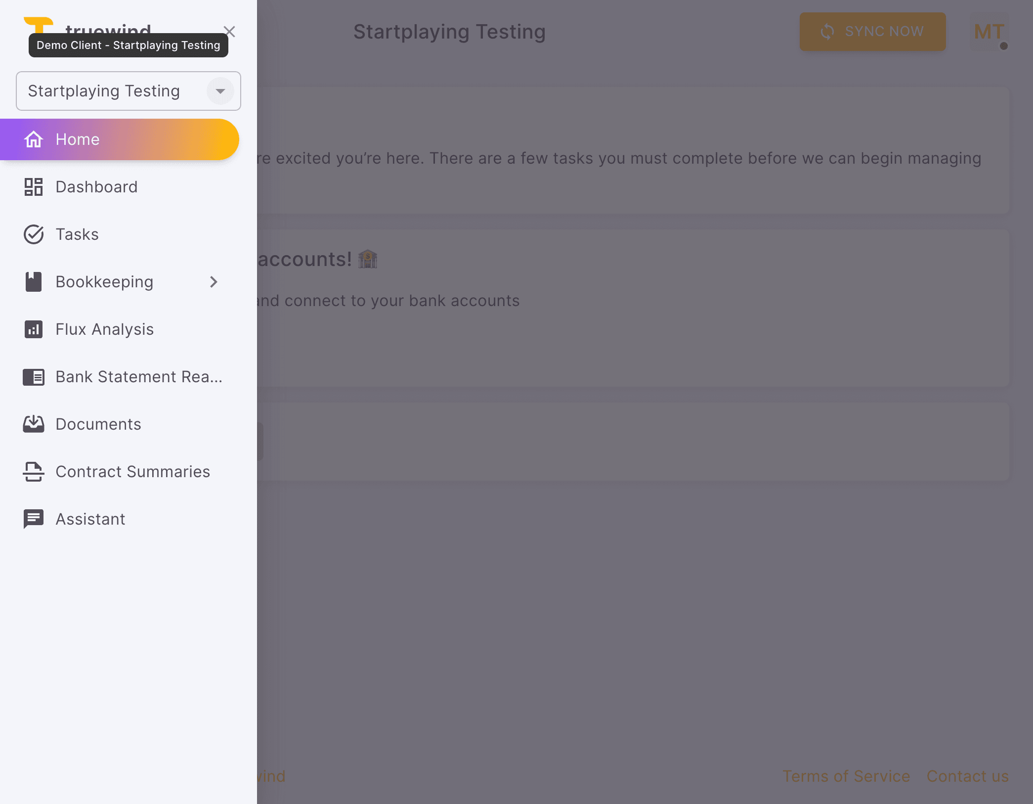 Screenshot showing Click drop down