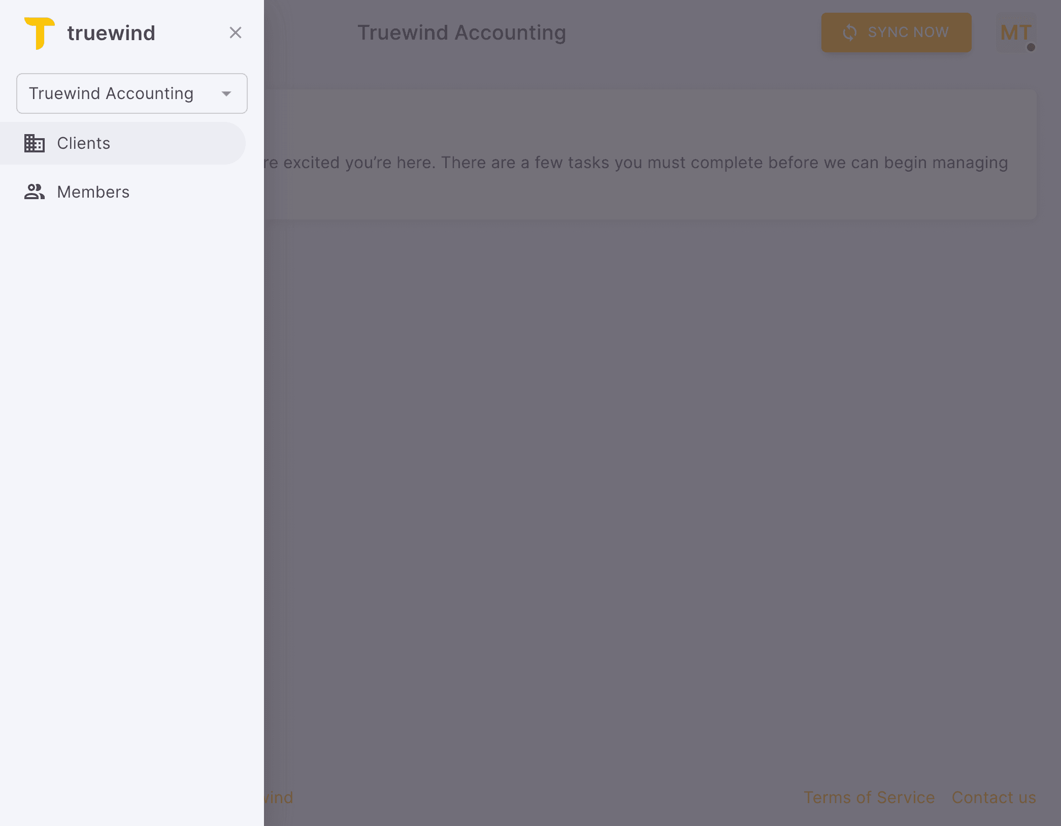 Screenshot showing Click Clients