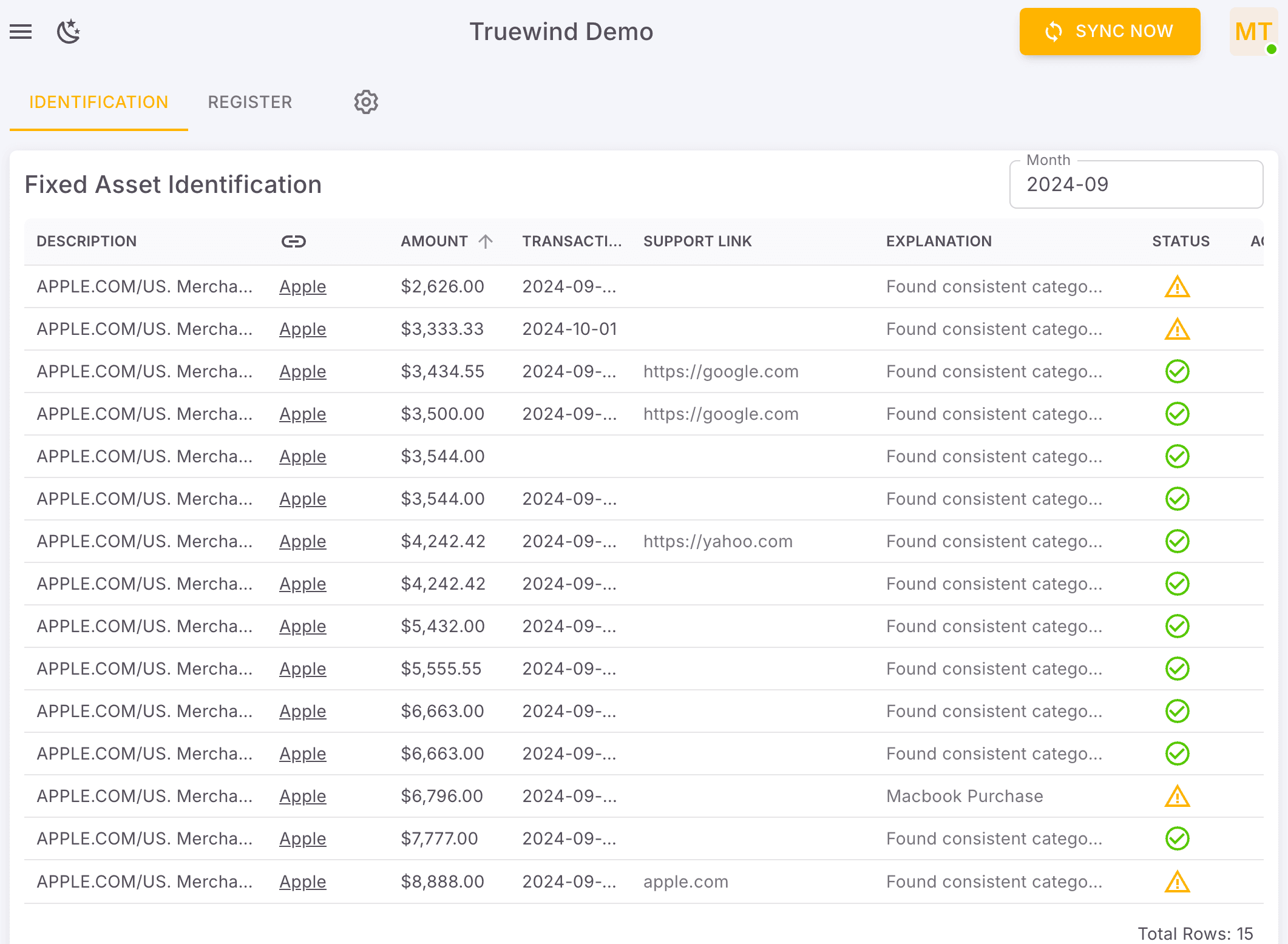 Screenshot showing Review the transaction