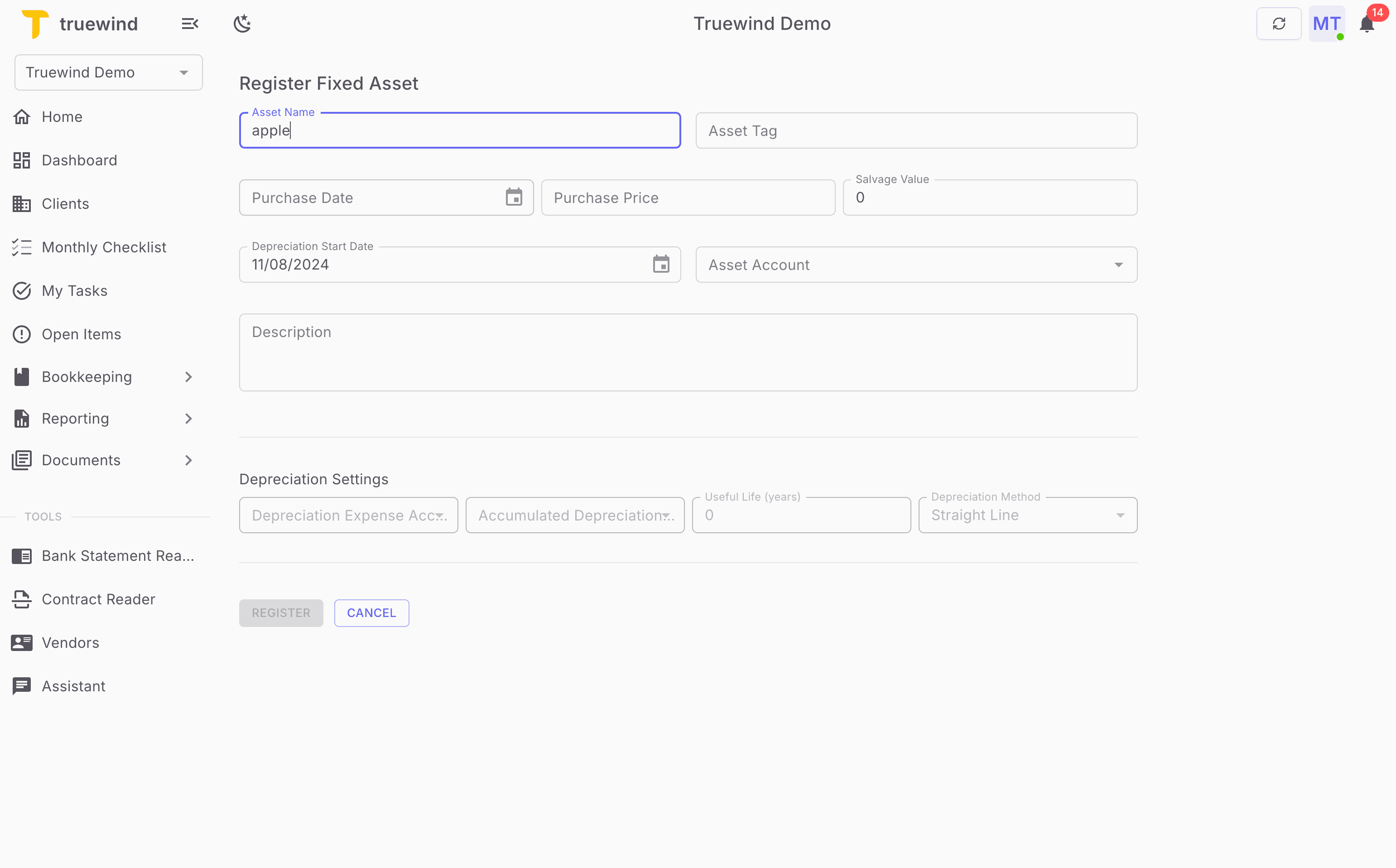 Screenshot showing Select Purchase Date