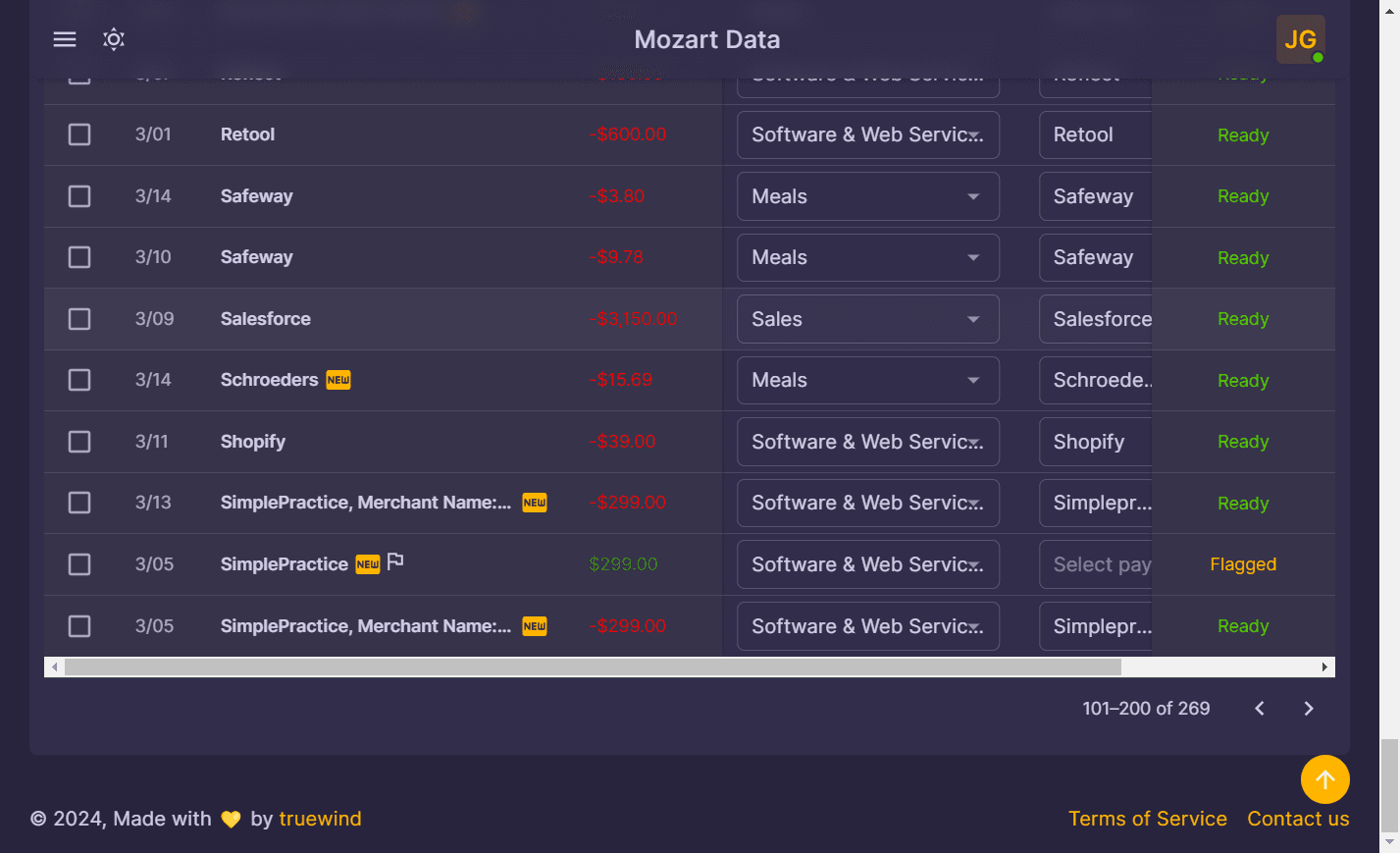 Screenshot showing Select the Transaction you want to categorize as Prepaid Expense