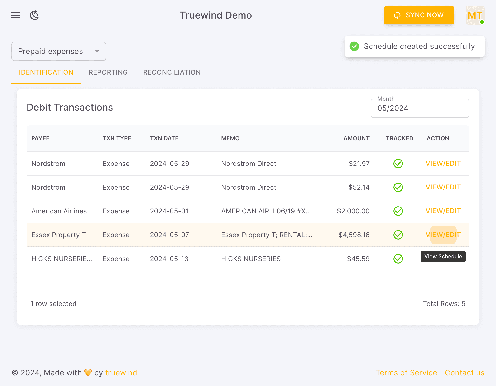 Screenshot showing Open Reporting