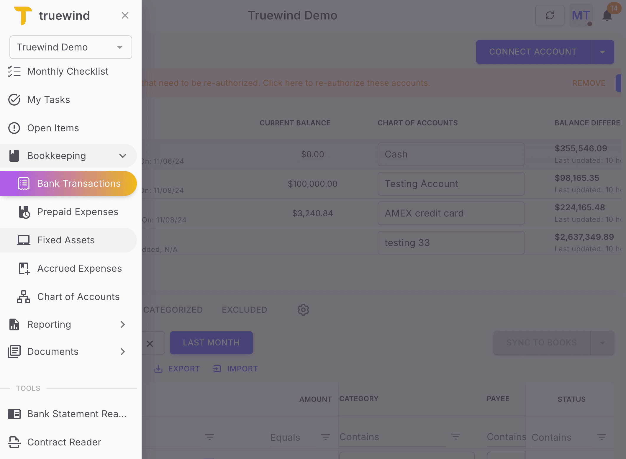 Screenshot showing Open Fixed Assets