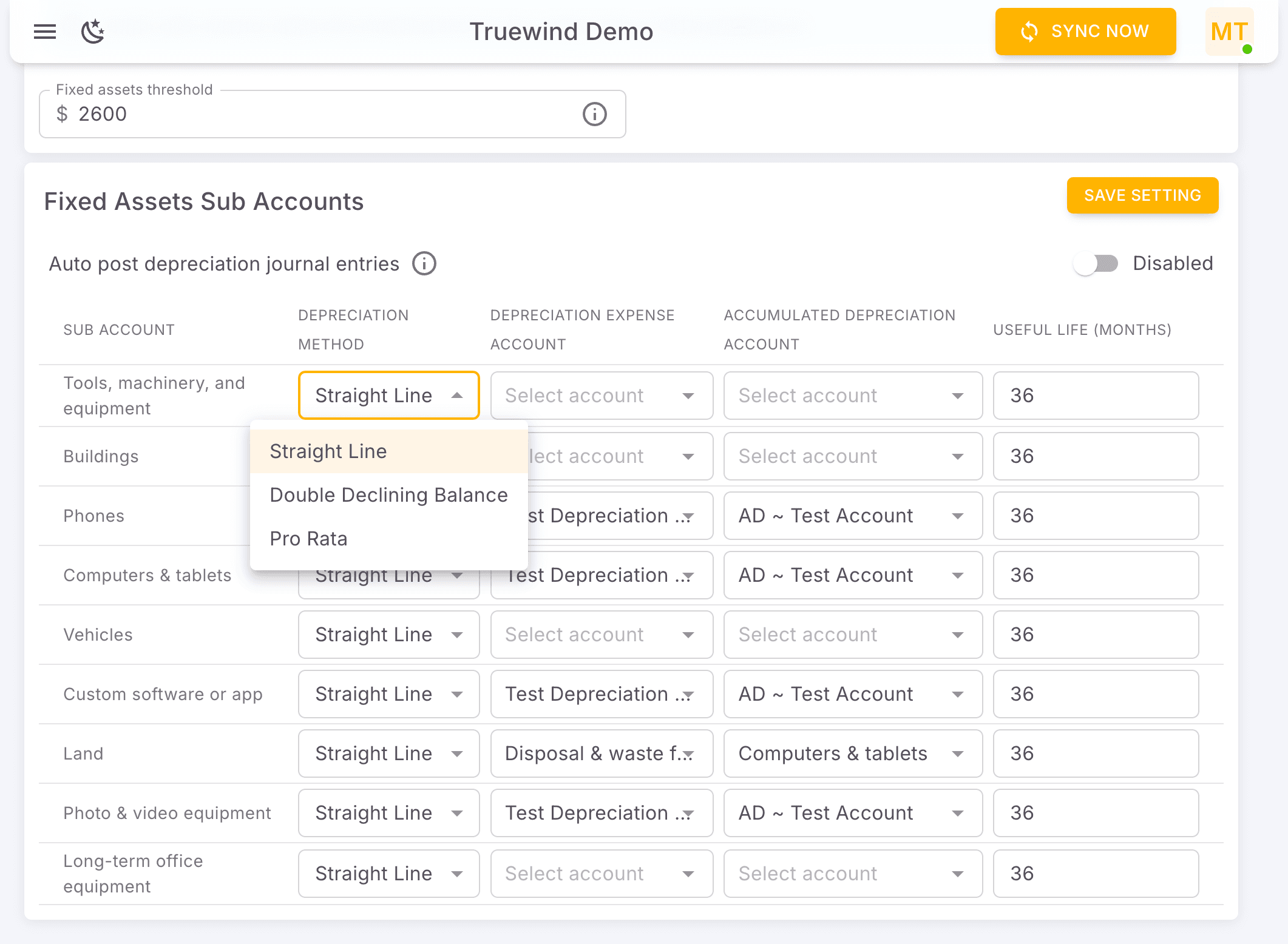 Screenshot showing Select Straight Line