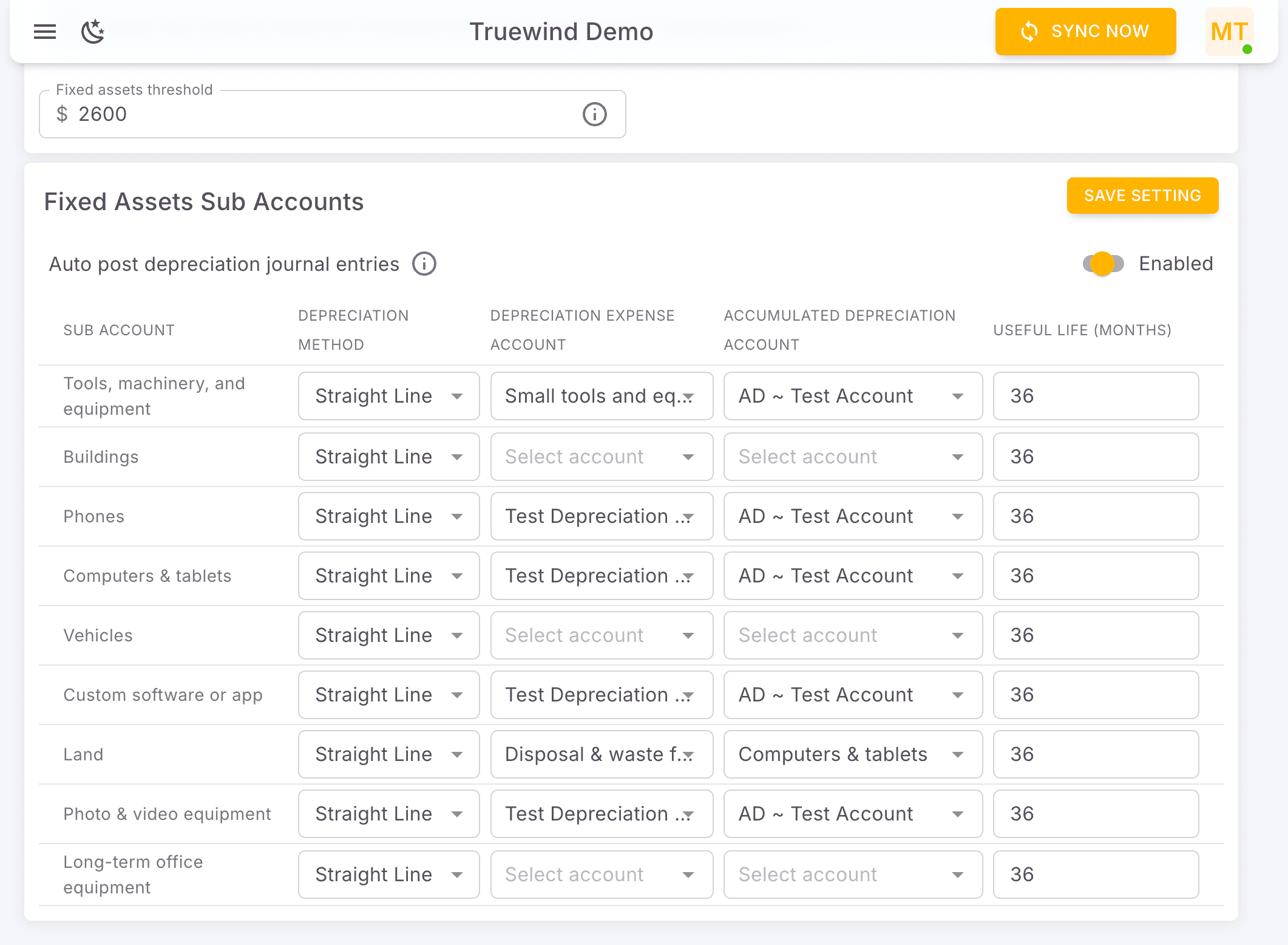 Screenshot showing Check Enabled