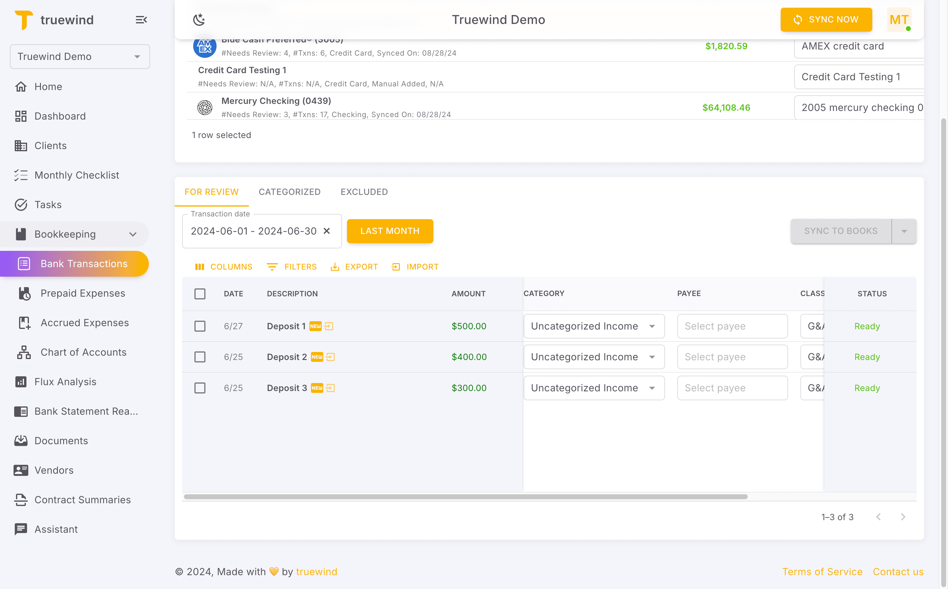 Screenshot showing Click For Review