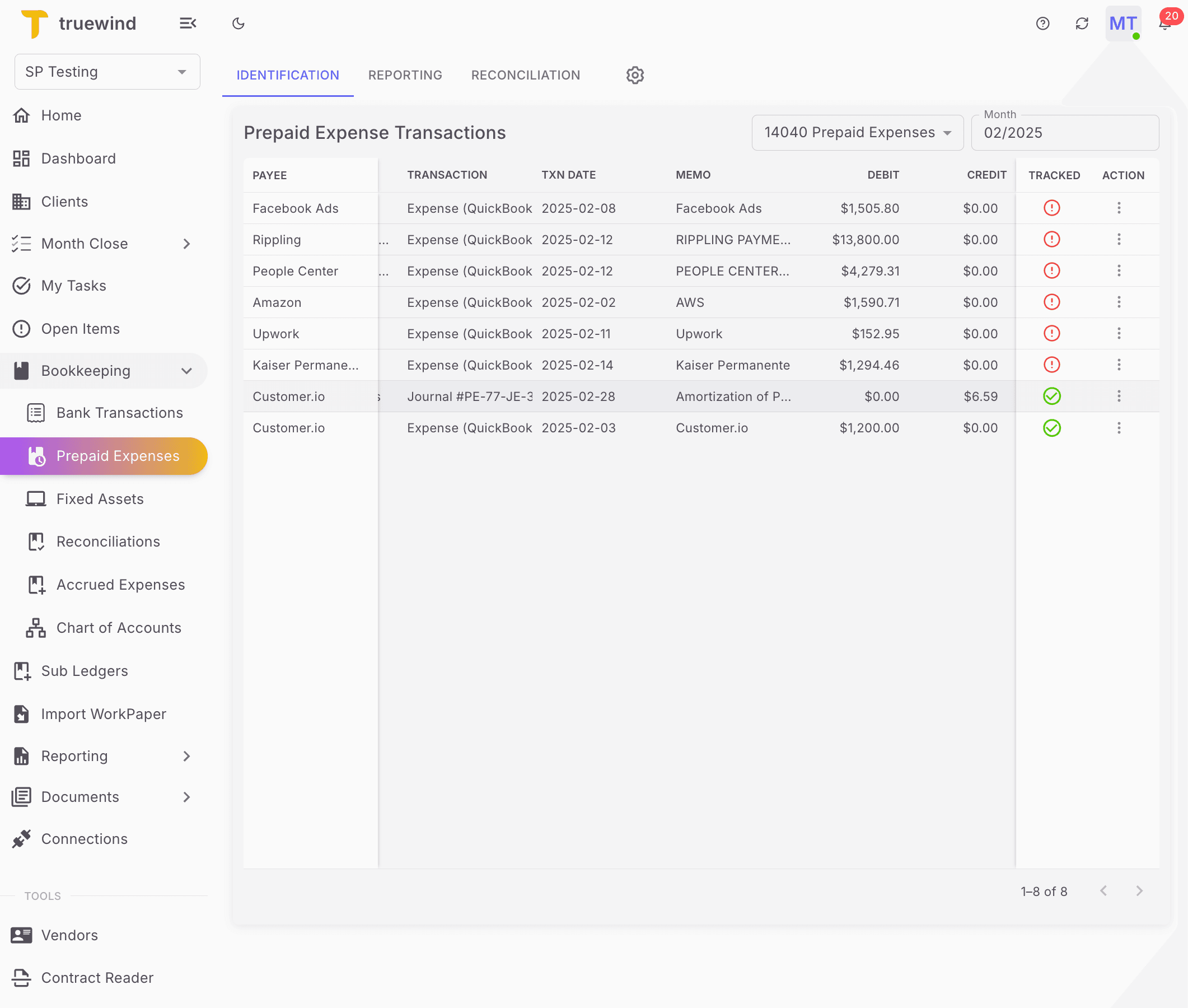 Screenshot showing You'll find posted JE here