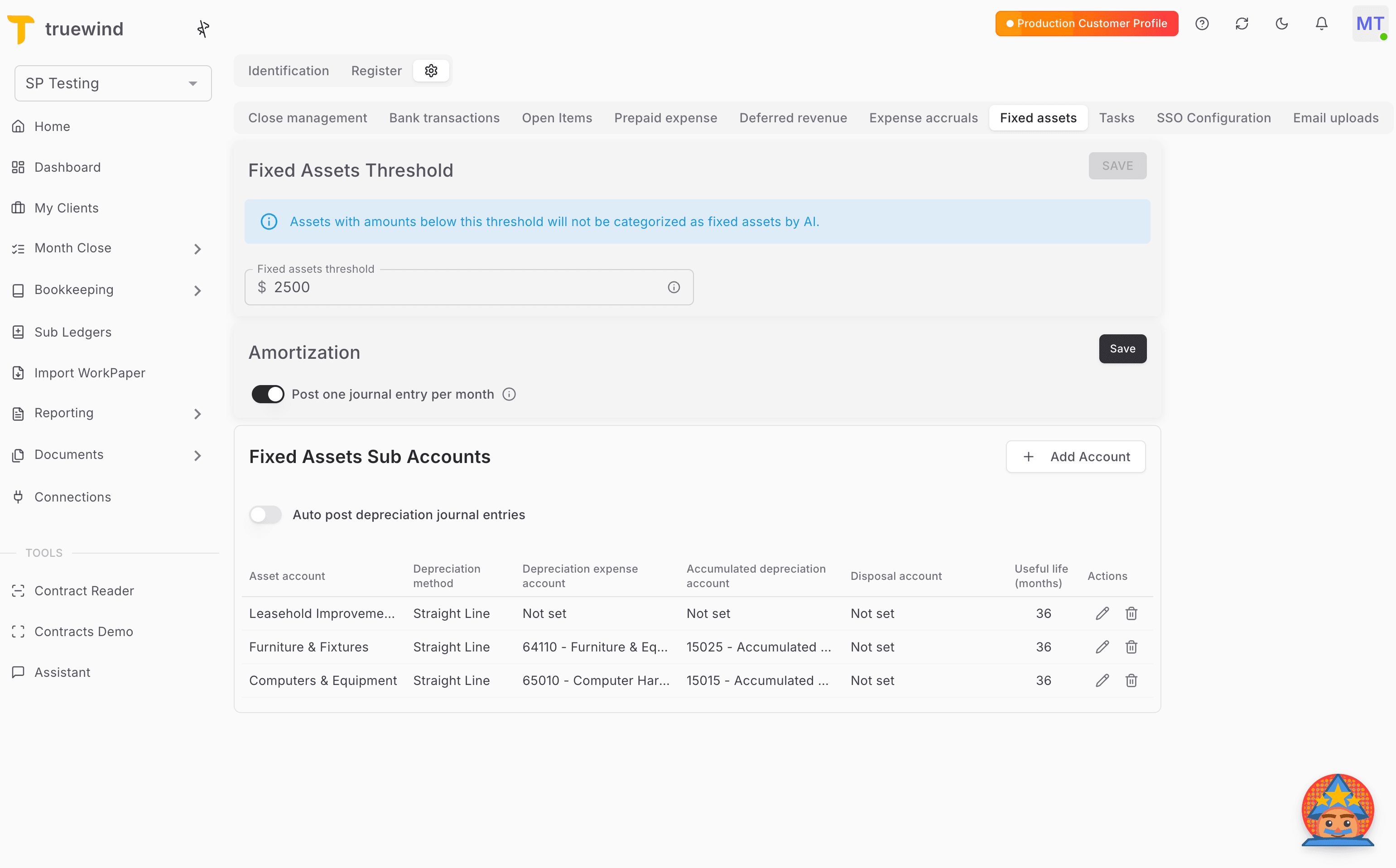 Screenshot showing Save changes