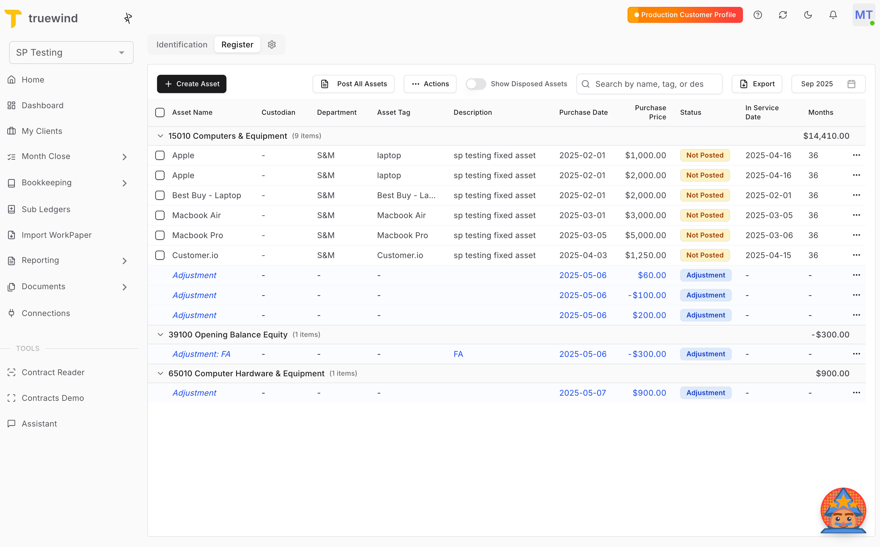 Screenshot showing Check all schedules