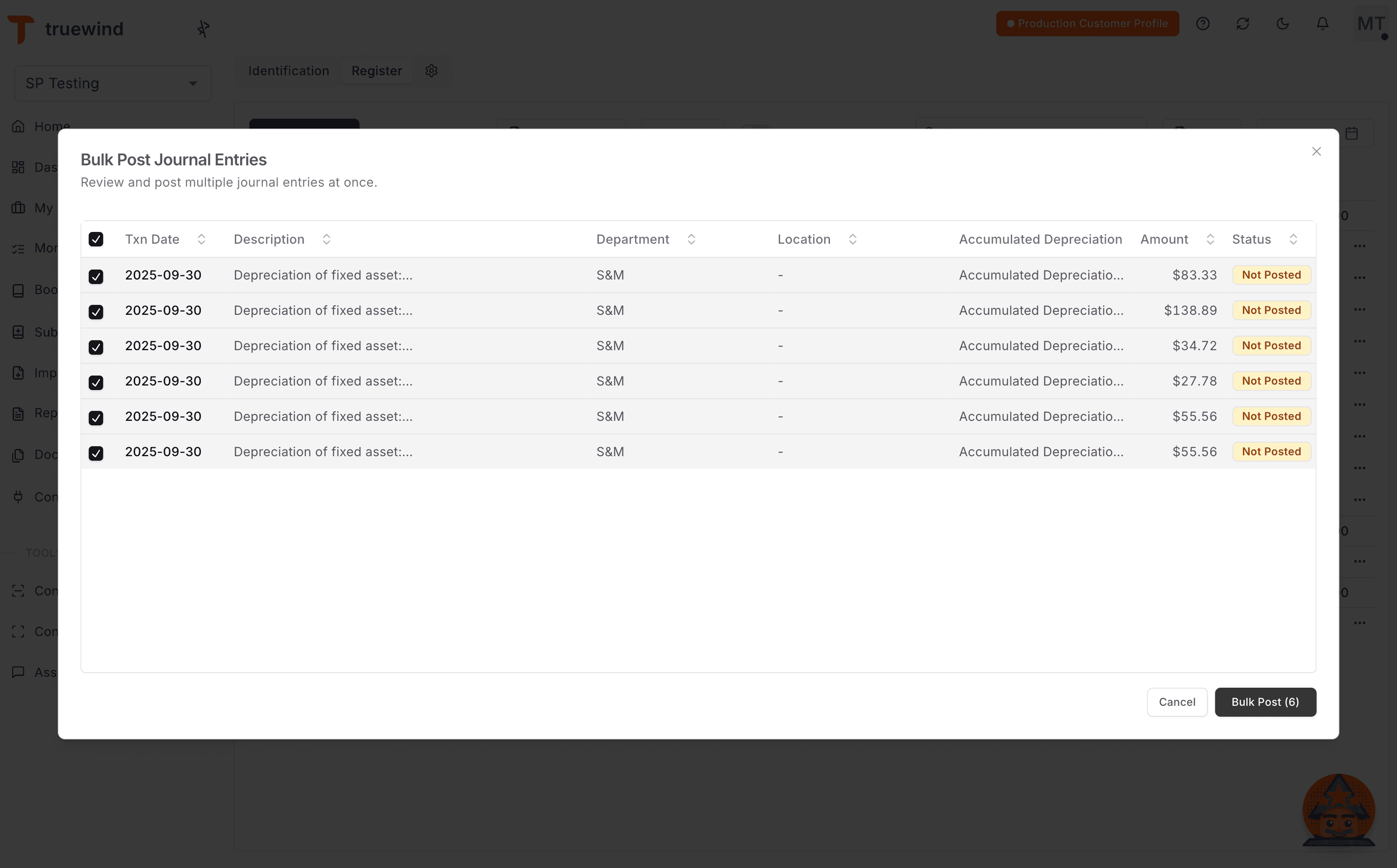 Screenshot showing Select Bulk Post (6)