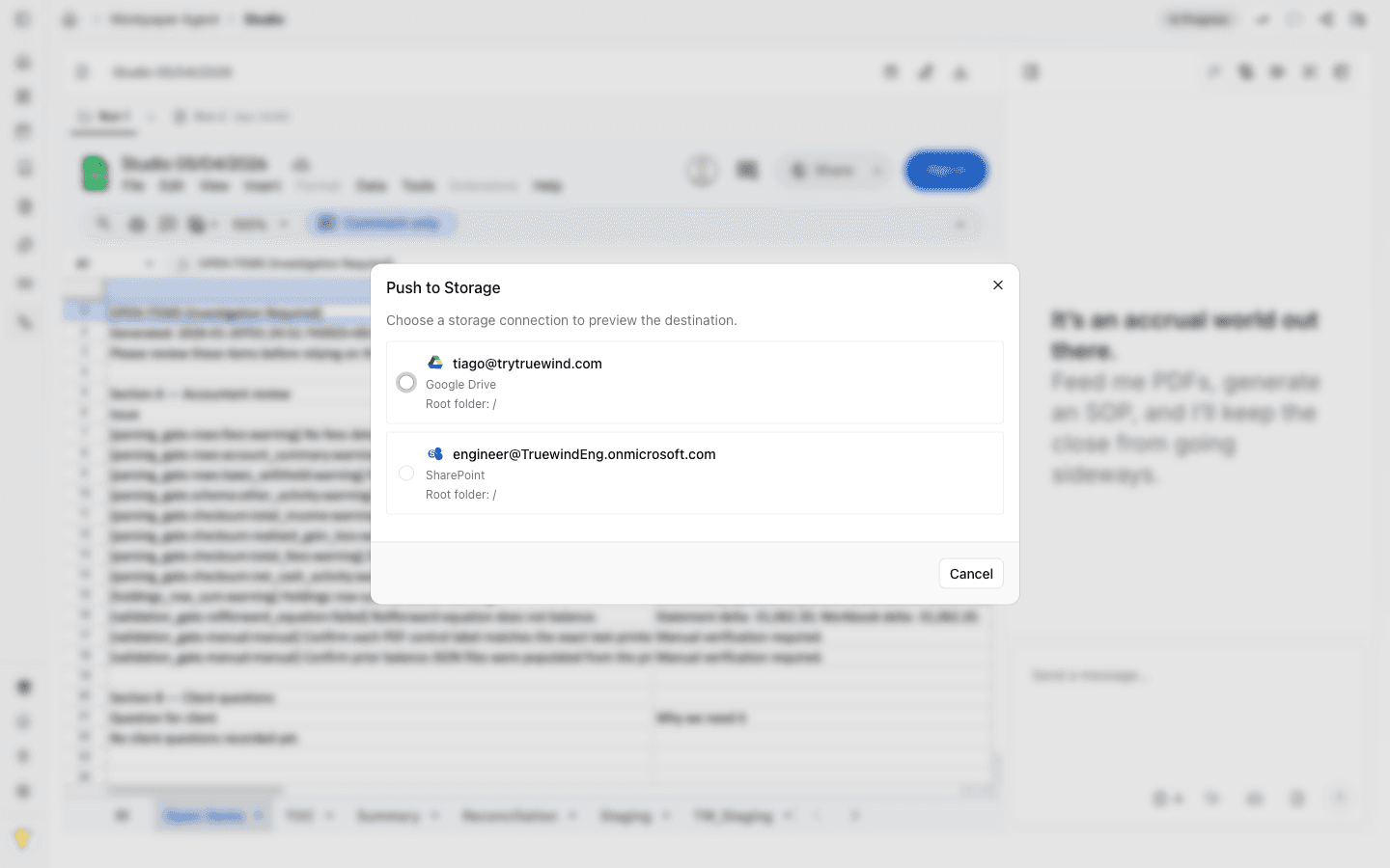 Screenshot showing pick the Google Drive option that matches the client setup because that choice controls the destination path
