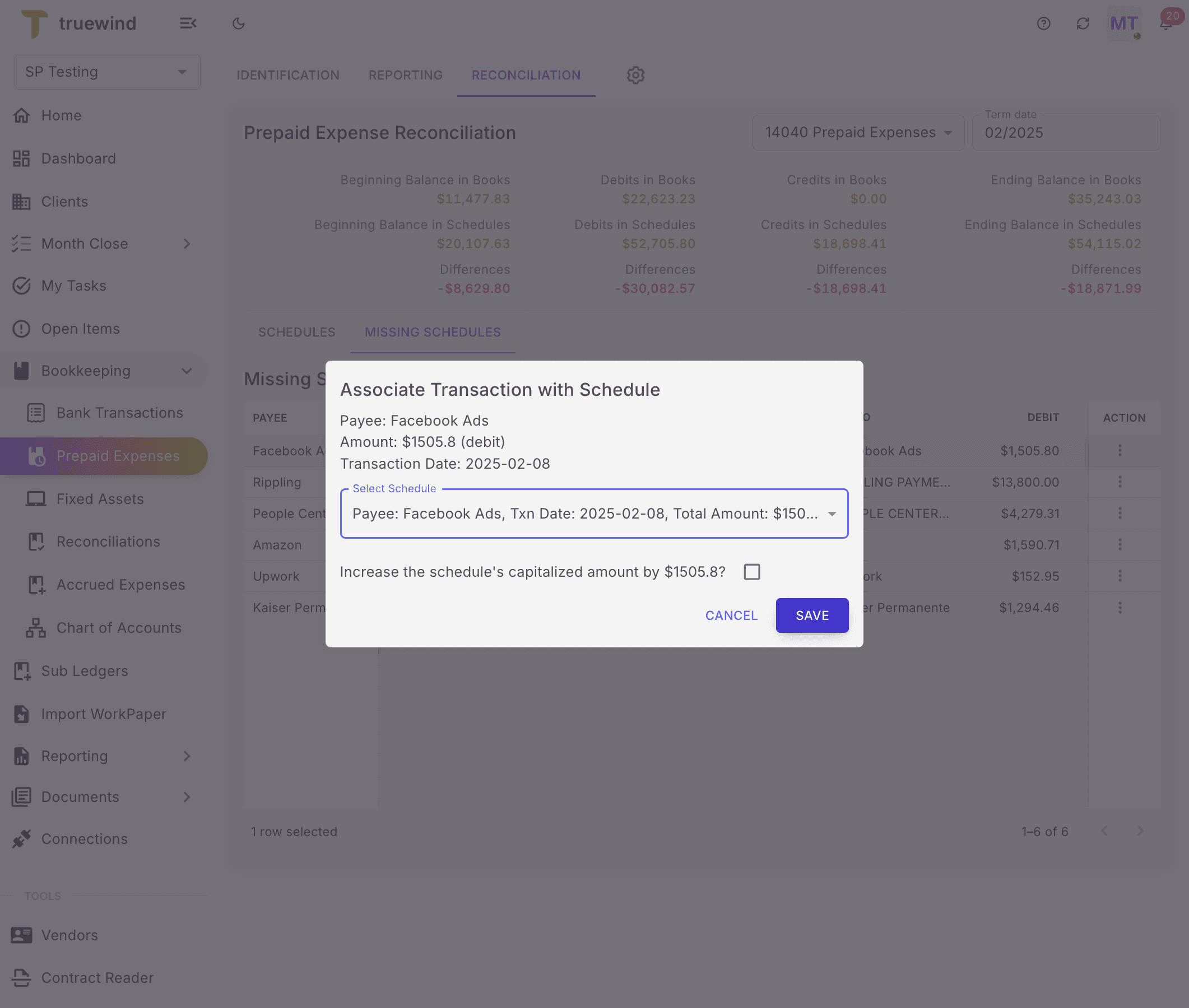 Screenshot showing Save changes