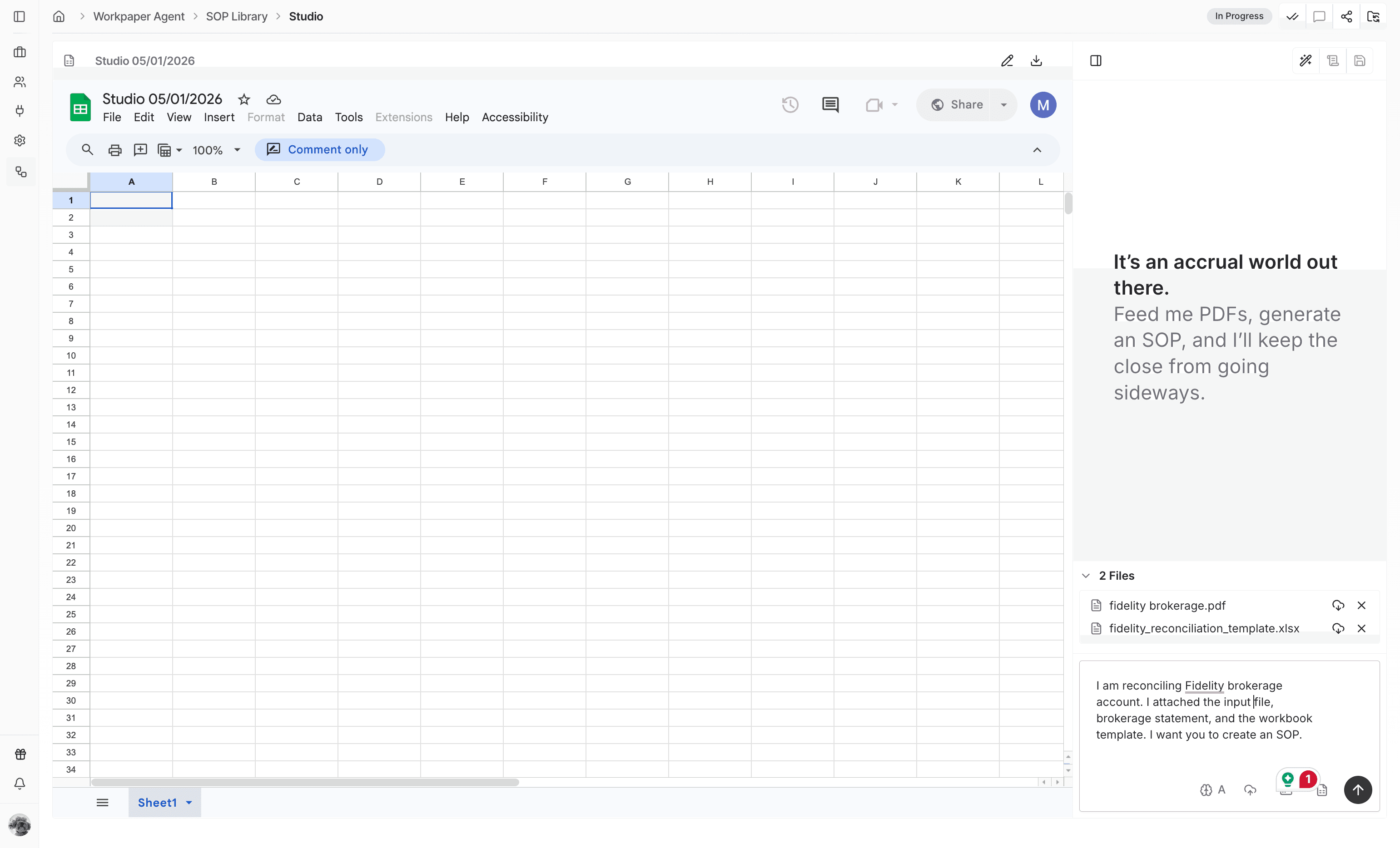 Screenshot showing the Submit action.