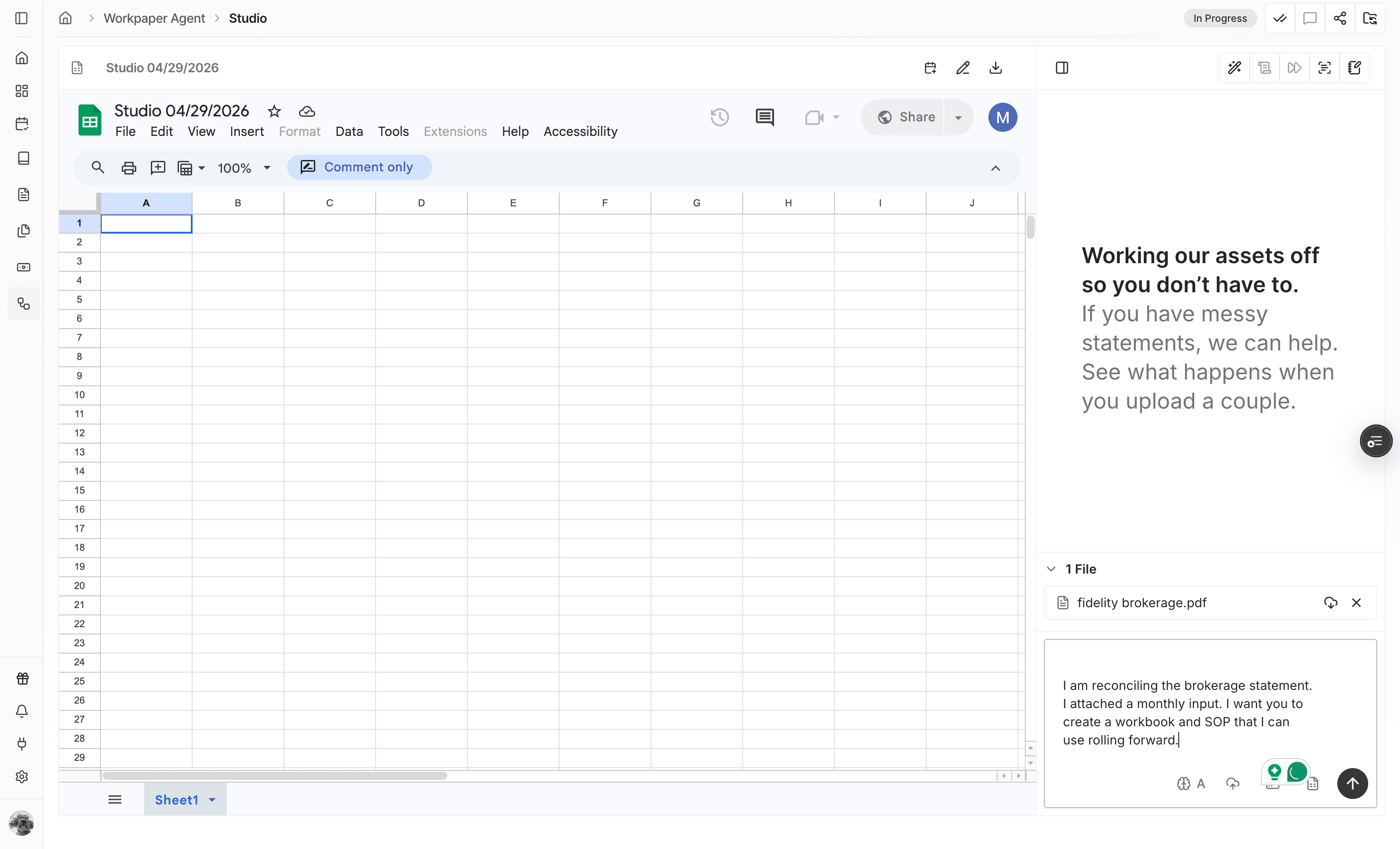 Screenshot showing the submit control.