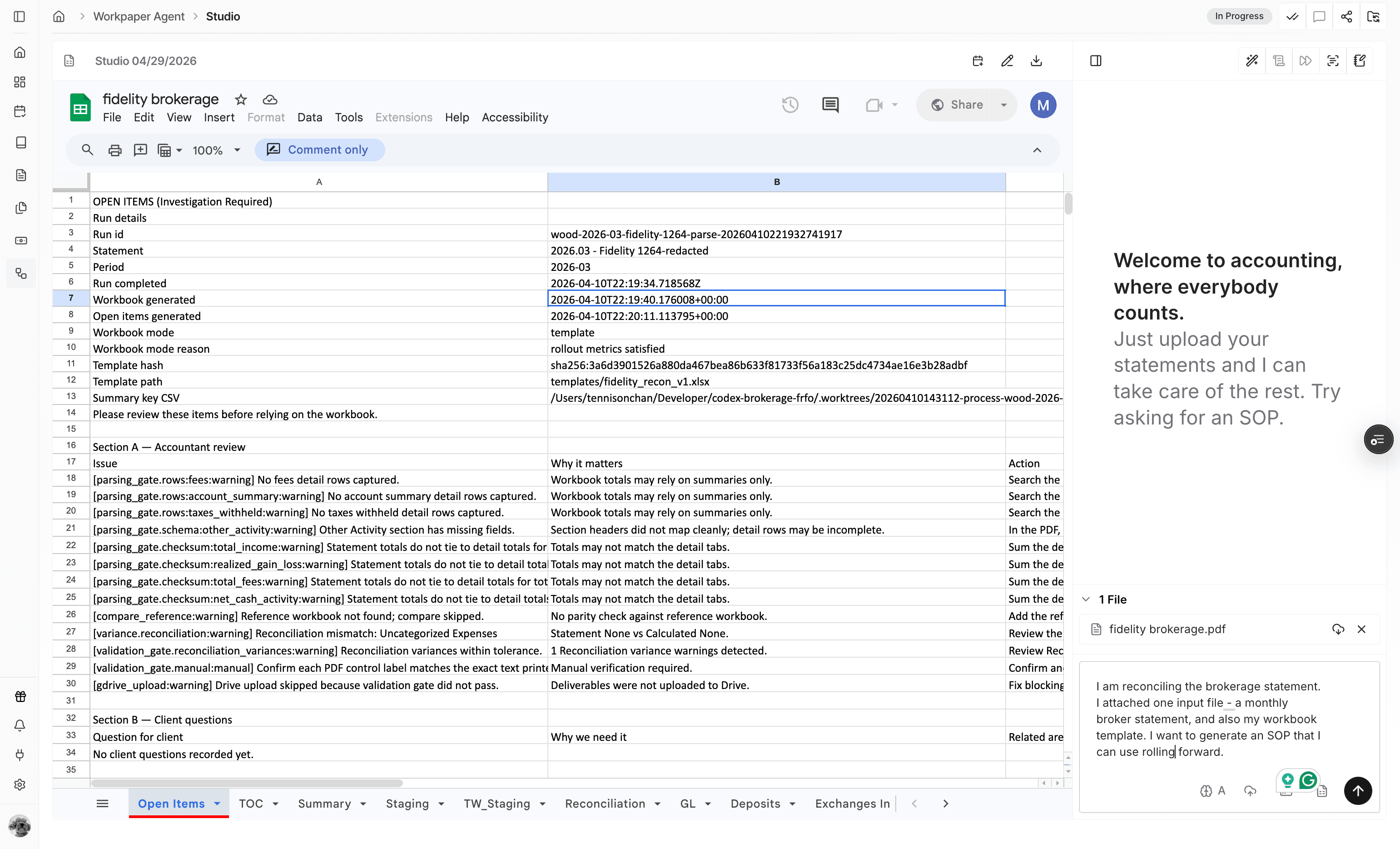 Screenshot showing the Studio prompt composer.
