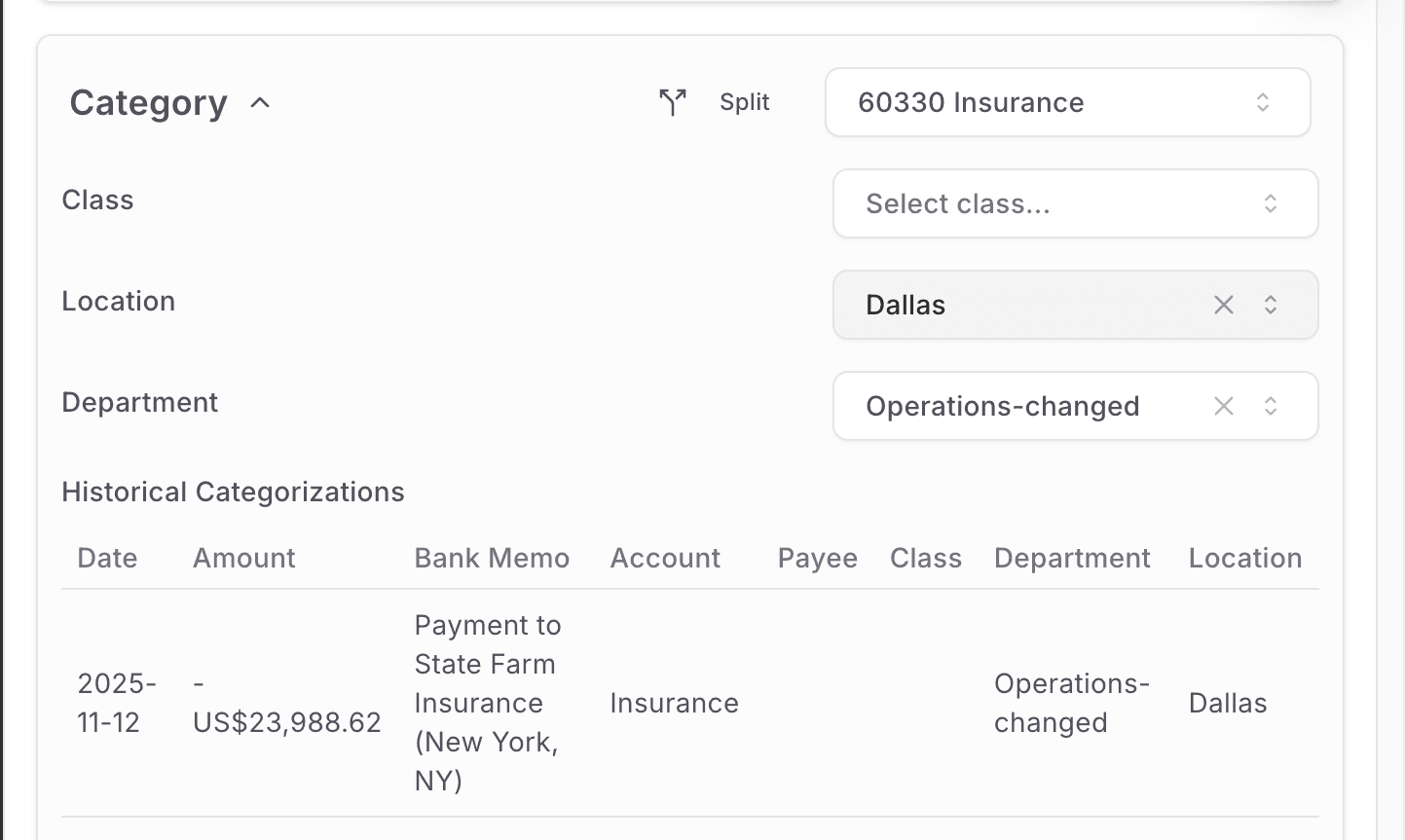 Screenshot showing Note: The location in the category section represents the transaction-level dimension "location"