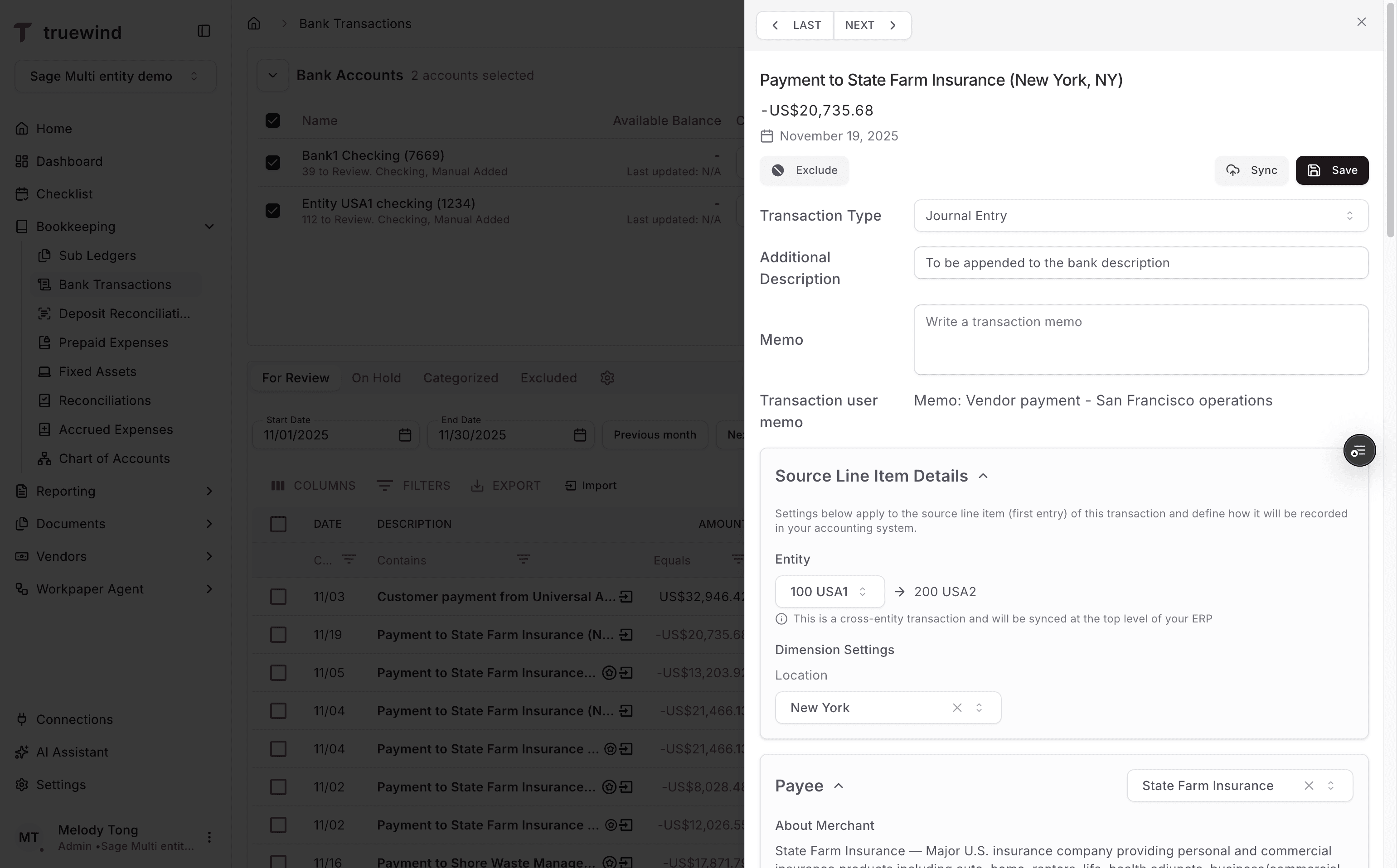 Screenshot showing Click Sync