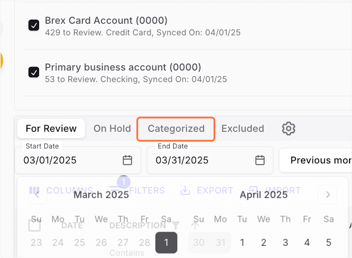 Screenshot showing Alternatively, you can bulk undo transactions