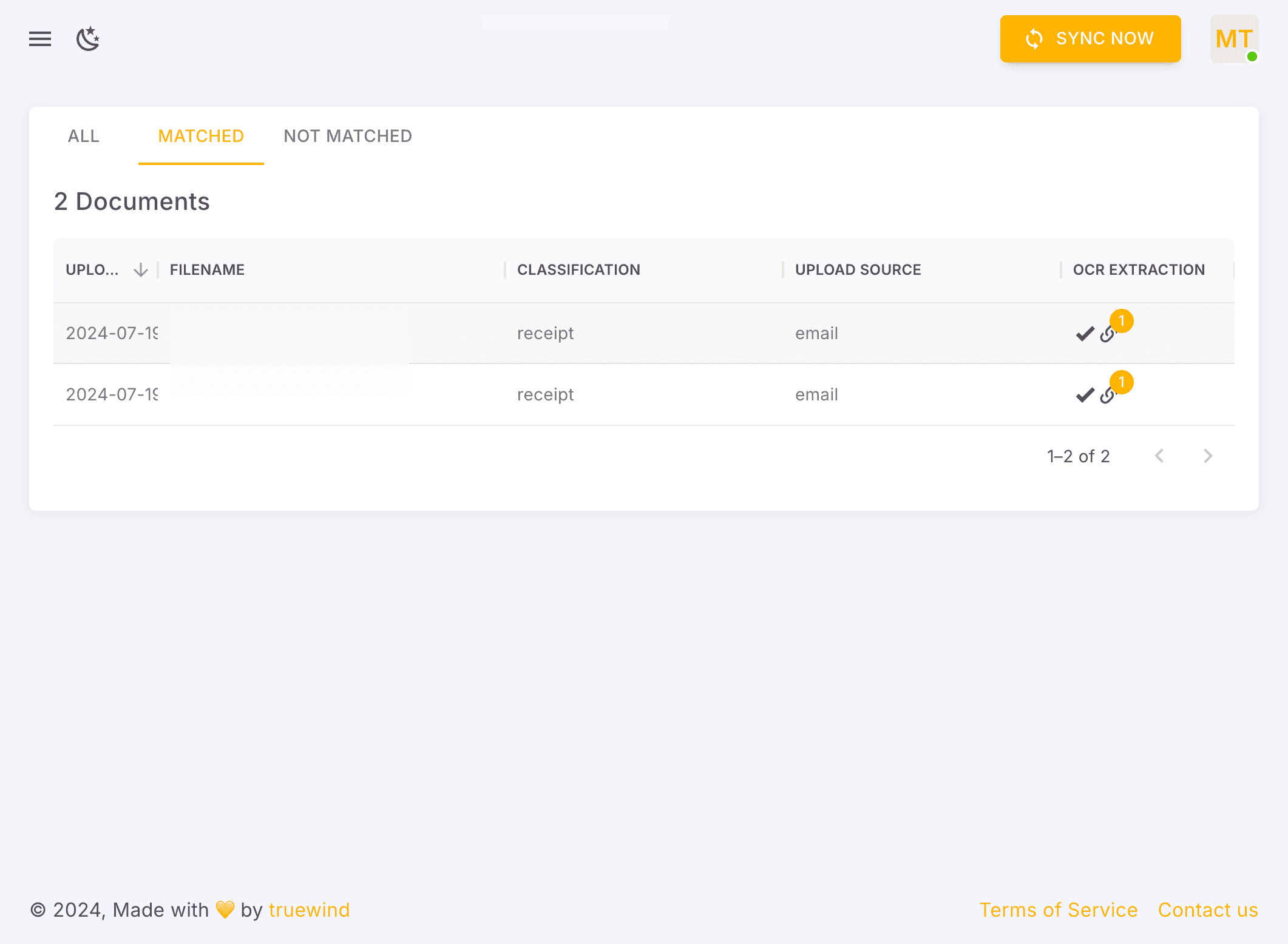 Screenshot showing Click 1