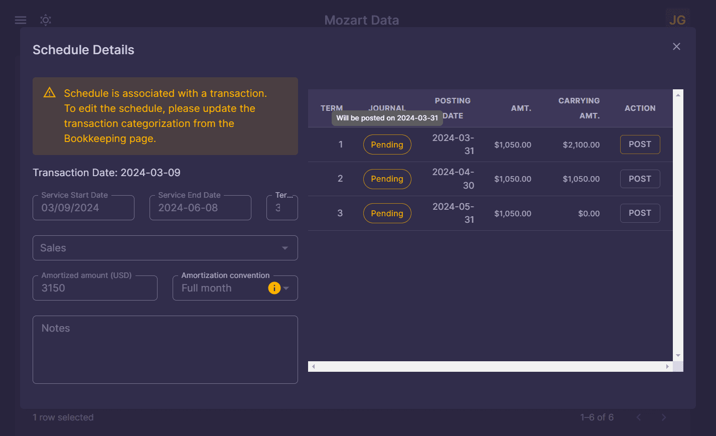 Screenshot showing Confirm the updated status