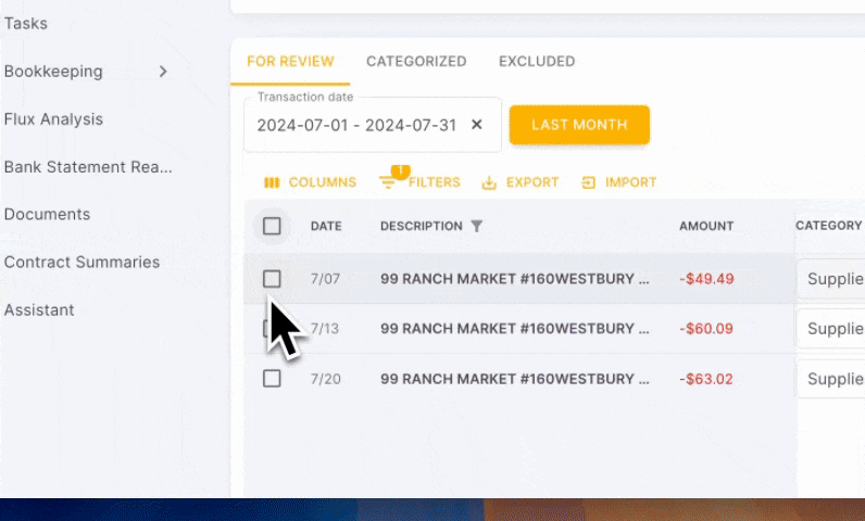 Truewind's classification engine adapts to firm preferences and improves over time, helping deliver cleaner books with less effort