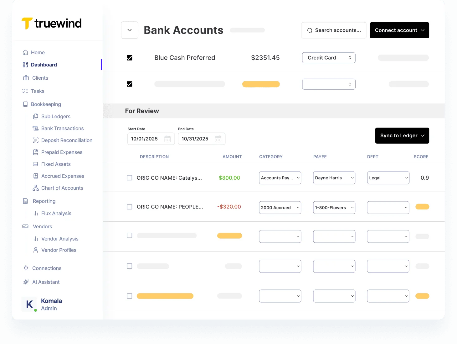 Bank Transaction Coding